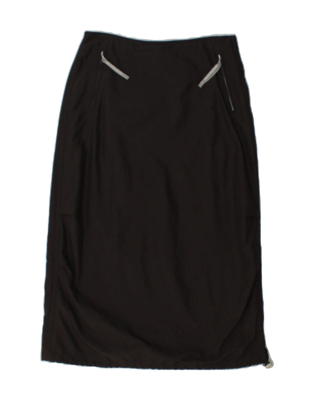 MURPHY & NYE Womens Midi Skirt W28 Medium  Grey Polyester Vintage Murphy & Nye and Second-Hand Murphy & Nye from Messina Hembry 