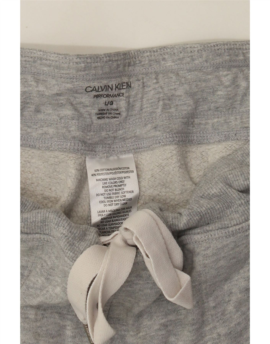 Calvin Klein Pantalon de survêtement graphique pour femme UK 14 Large Gris