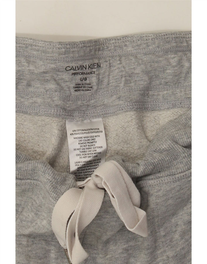 Calvin Klein Pantalon de survêtement graphique pour femme UK 14 Large Gris