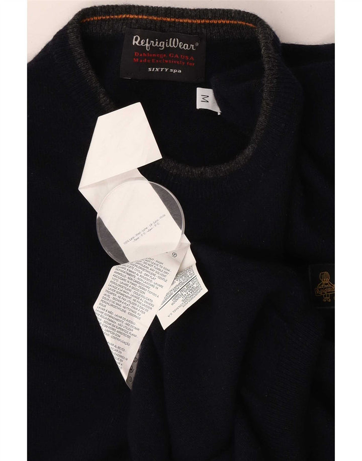 Refrigiwear Pull à col rond Sixty spa en laine bleu marine moyen pour homme
