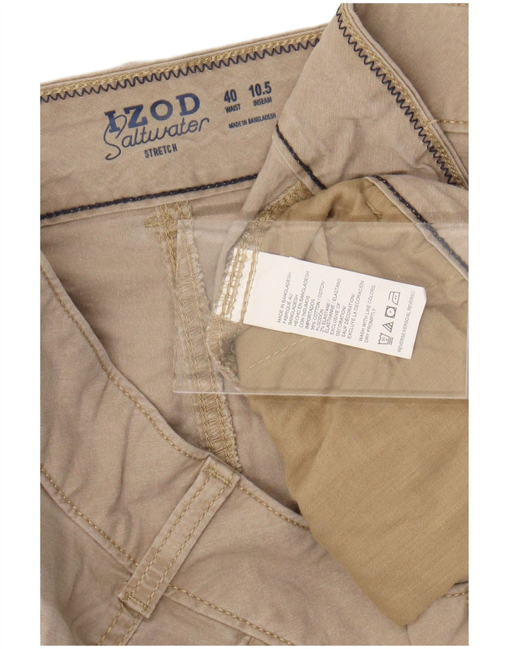 IZOD Short cargo homme eau salée W40 XL coton beige
