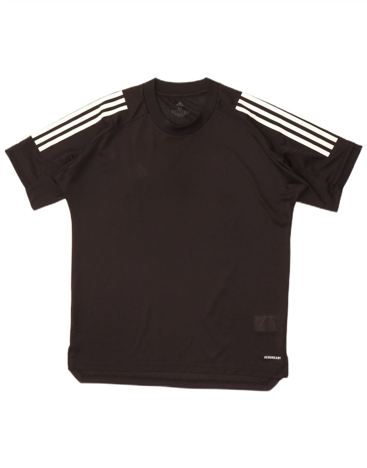 Adidas Hommes Aeroready T-Shirt Top Noir Moyen Polyester