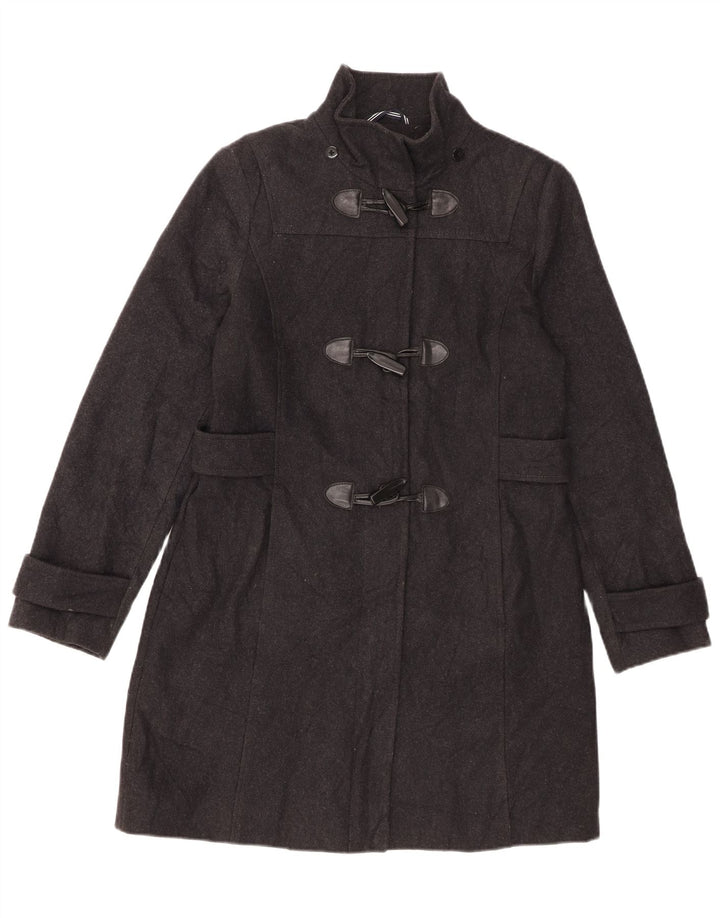 Nautica Duffle Coat Femme UK 44 Laine Noir Moyen
