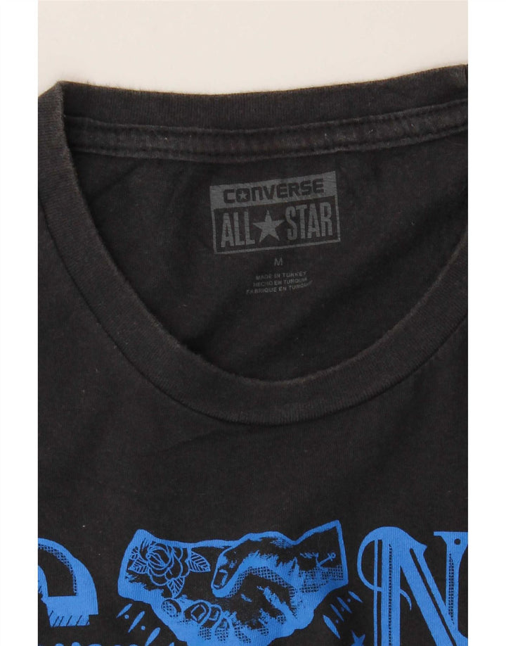 Converse T-Shirt Graphique Homme Noir Moyen