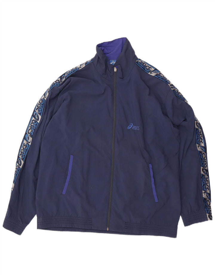 Asics Veste de Survêtement Graphique Homme IT 44 XL Bleu Marine