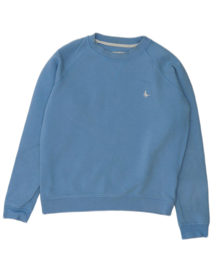 JACK WILLS Sweat-shirt surdimensionné pour femme UK 8 Petit Bleu Coton