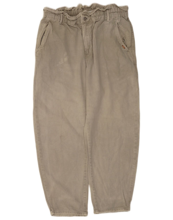 Zara Jean court taille haute pour femme EU 44 XL W34 L25 Kaki