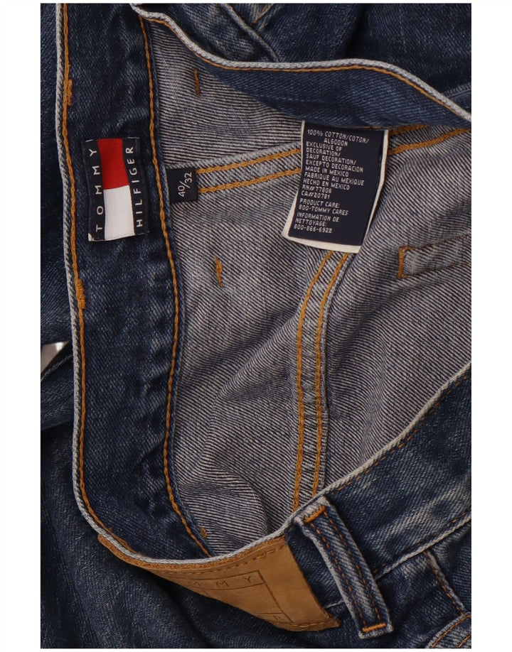 TOMMY HILFIGER Jean Droit Homme W40 L32 Bleu Coton