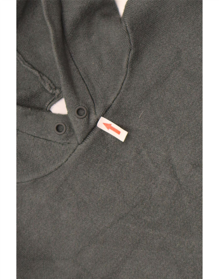 Zara Pull à capuche pour homme Large Gris Viscose