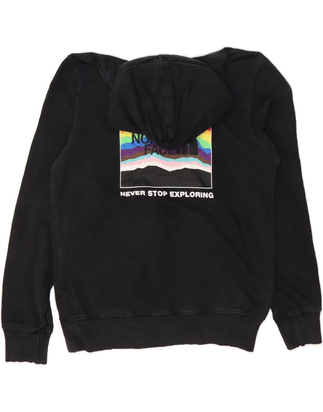 Mens Graphic Hoodie Jumper Small Vintage The North Face and Second-Hand The North Face from Messina Hembry 