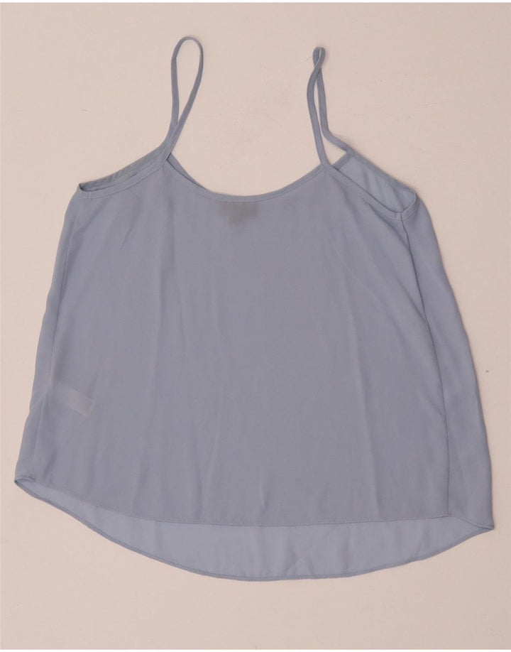 Topshop Femmes Oversize Cami Top UK 8 Petit Bleu Polyester