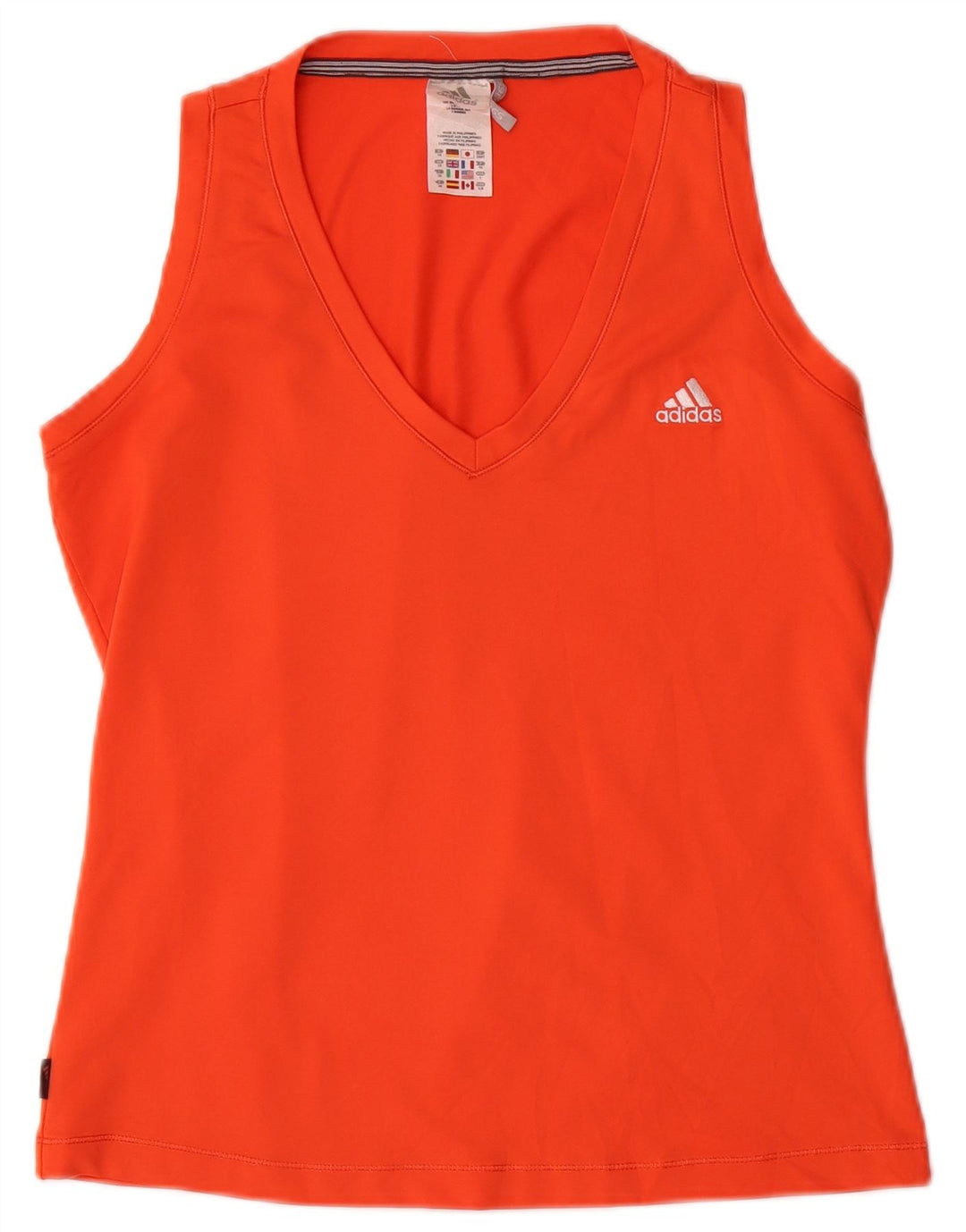 ADIDAS Débardeur Clima 365 pour femme UK 14 Orange moyen