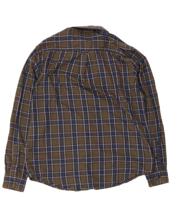 JAMES PRINGLE Chemise Flanelle Homme Kaki Moyen Carreaux Polyester