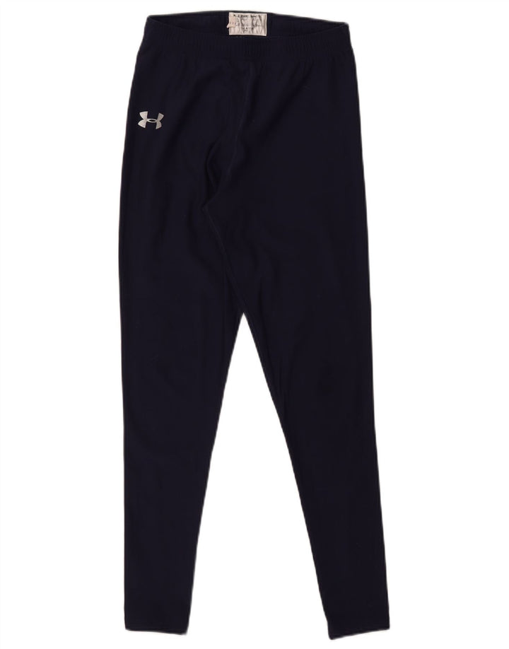 UNDER ARMOUR Legging Cold Gear pour femme UK 12 Bleu marine moyen