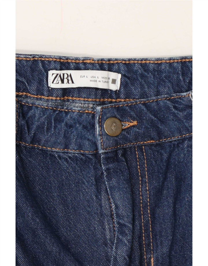 Zara Femme Jupe En Jean Large W30 Bleu