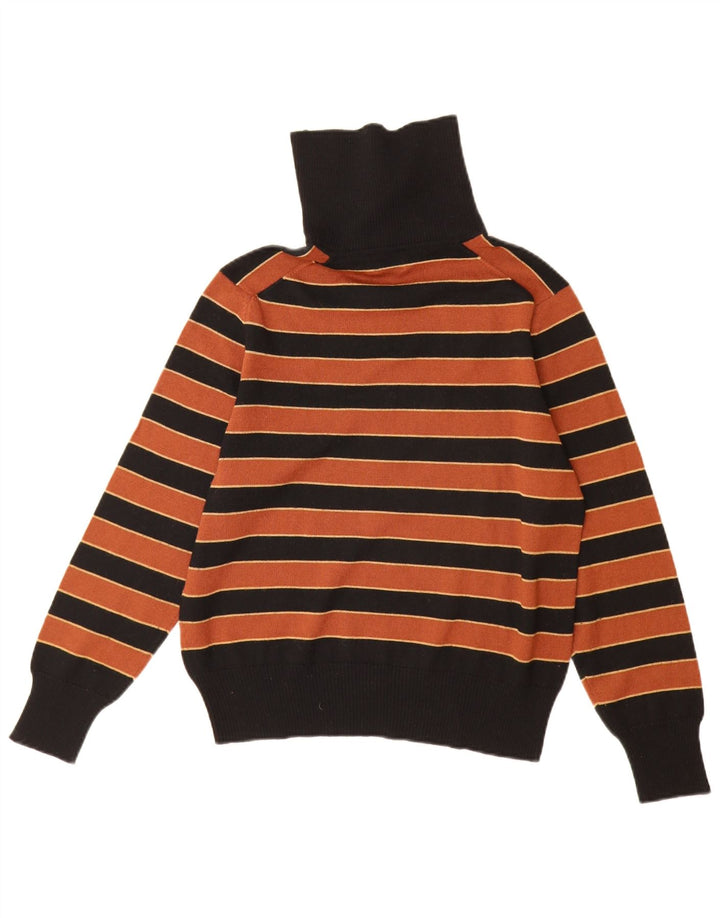 BLEYLE Pull col roulé pour femme UK 12 Medium Noir Rayé