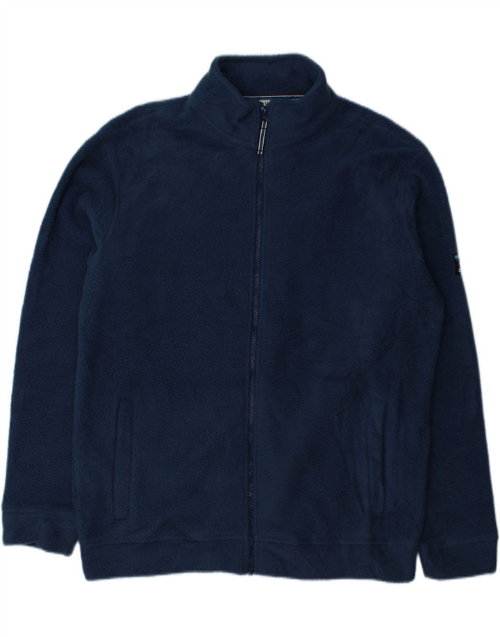 ORVIS Mens Loose Fit Fleece Jacket UK 38 Medium Navy Blue Polyester Vintage Orvis and Second-Hand Orvis from Messina Hembry 