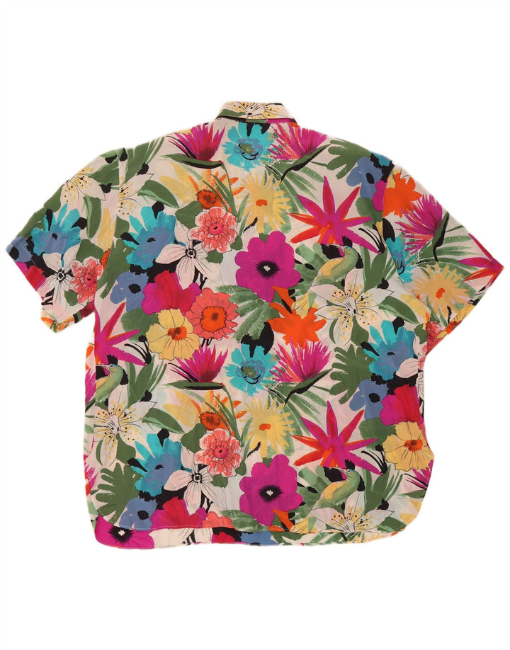 Calbros Chemise pull à manches courtes pour femme IT 44 Medium Multicolore