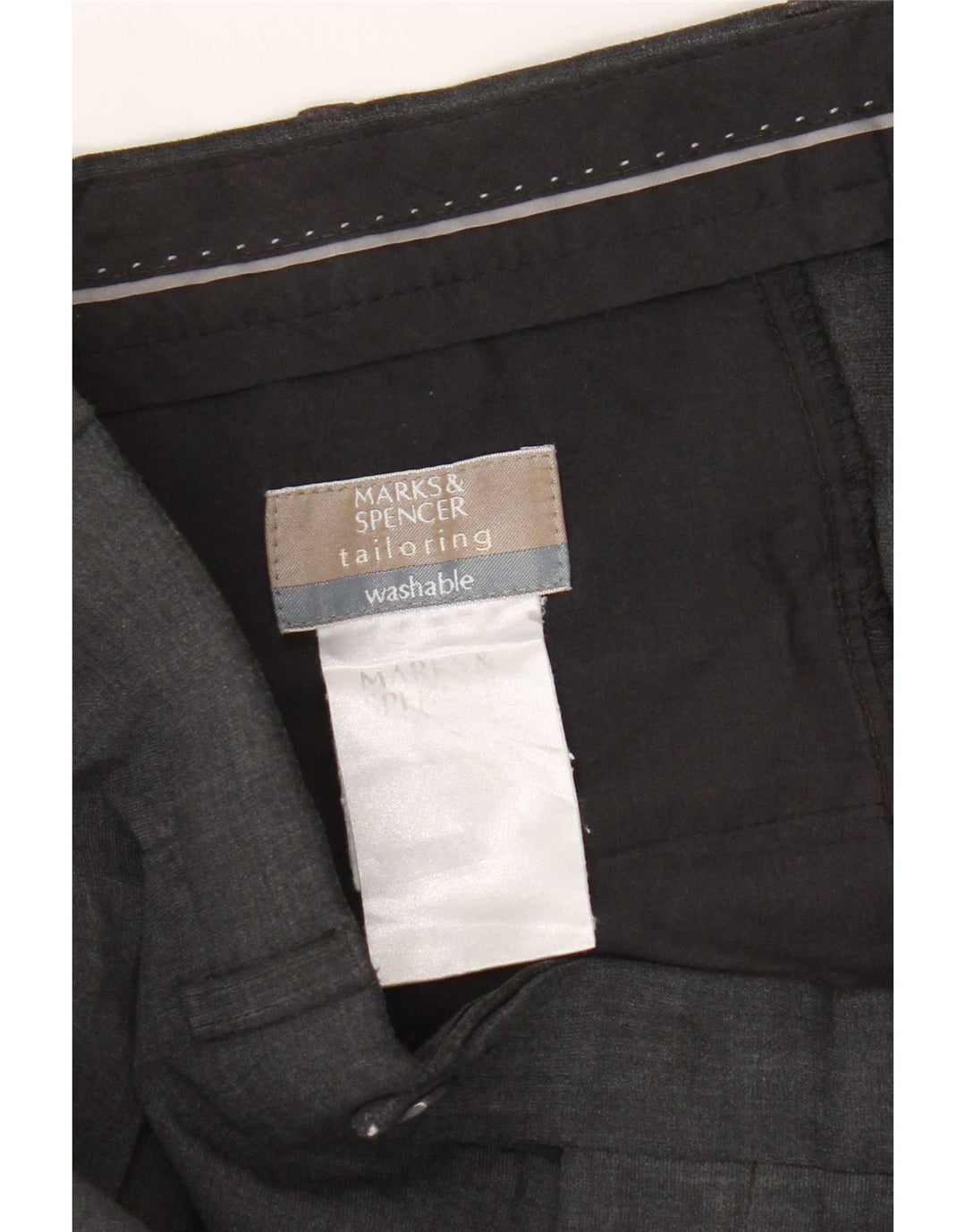 Marks & Spencer Pantalon de costume pour homme W34 L28 Gris