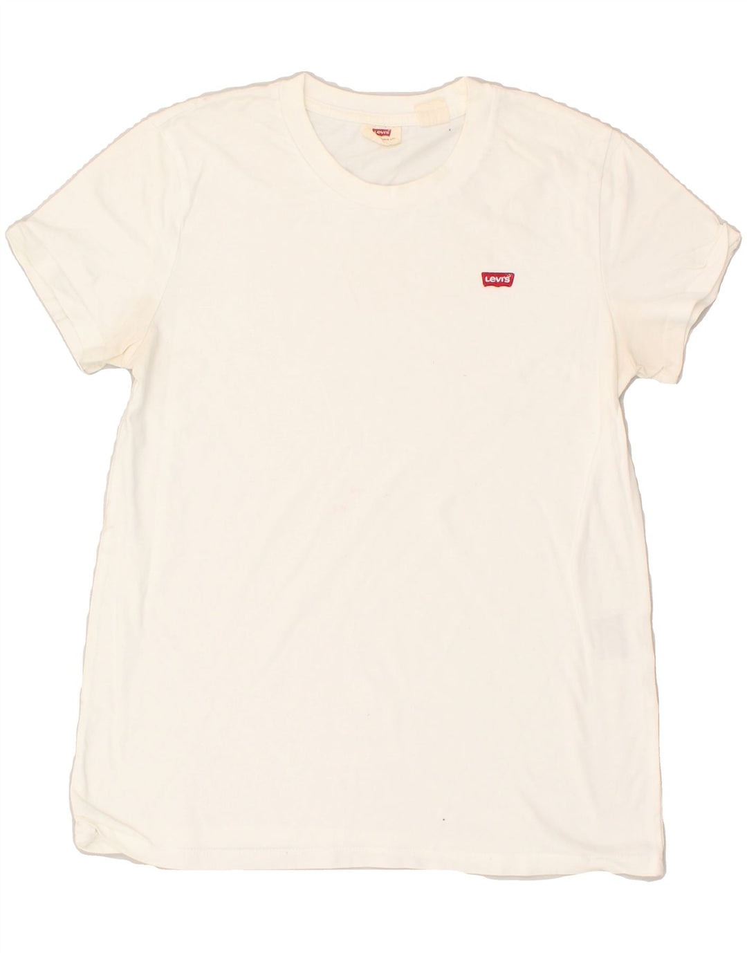 LEVI'S Womens T-Shirt Top UK 10 Small White | Vintage Levi's | Thrift | Second-Hand Levi's | Used Clothing | Messina Hembry 