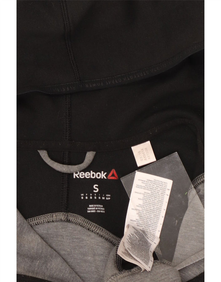 REEBOK Pull à capuche zippé pour homme Petit Gris Colorblock Polyester