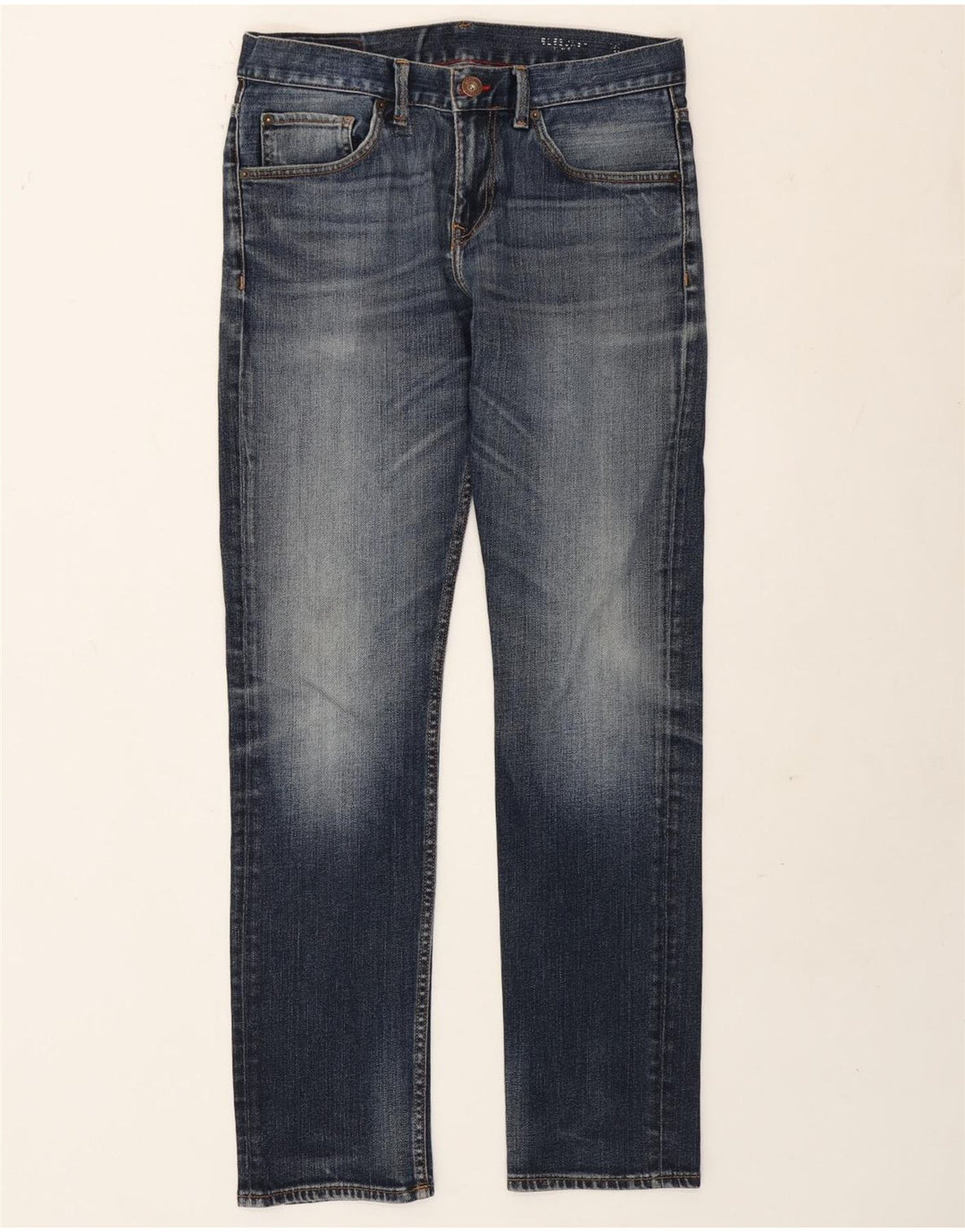 Tommy Hilfiger Jean droit Bleecker homme W32 L32 bleu coton
