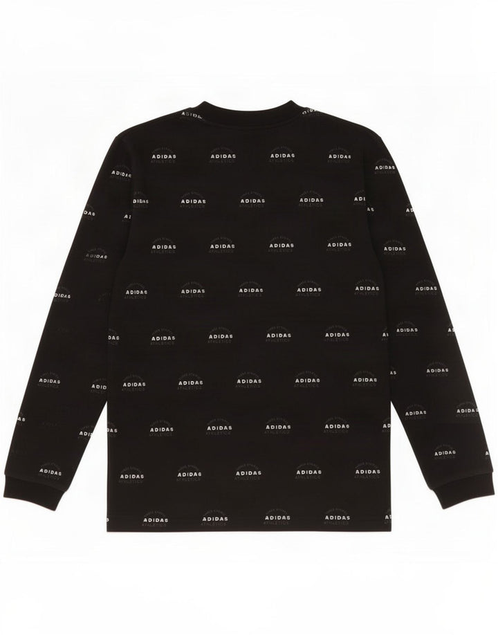 Adidas Sweat-shirt graphique pour homme Petit coton noir