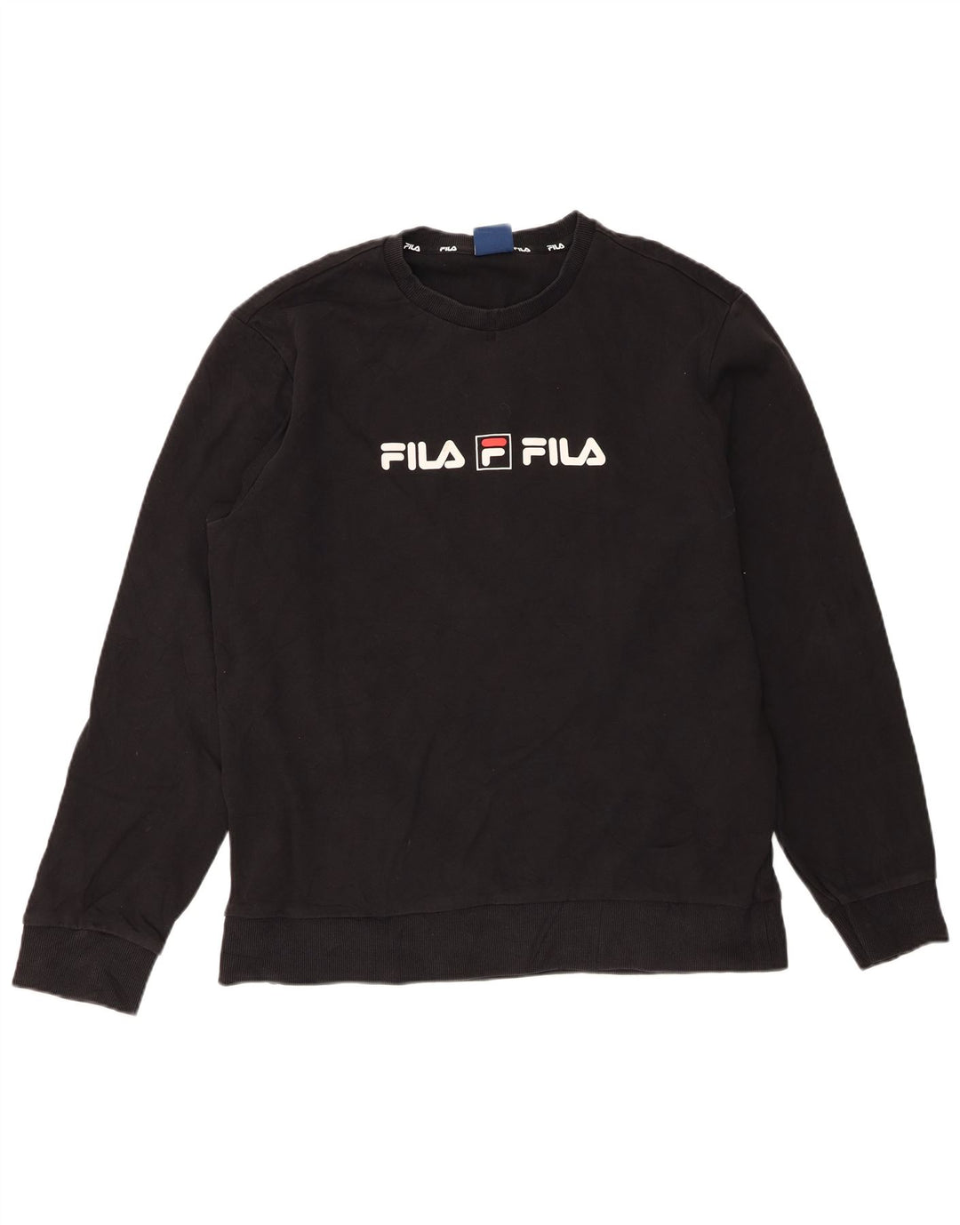 Fila Sweat-shirt graphique pour homme 2XL Noir