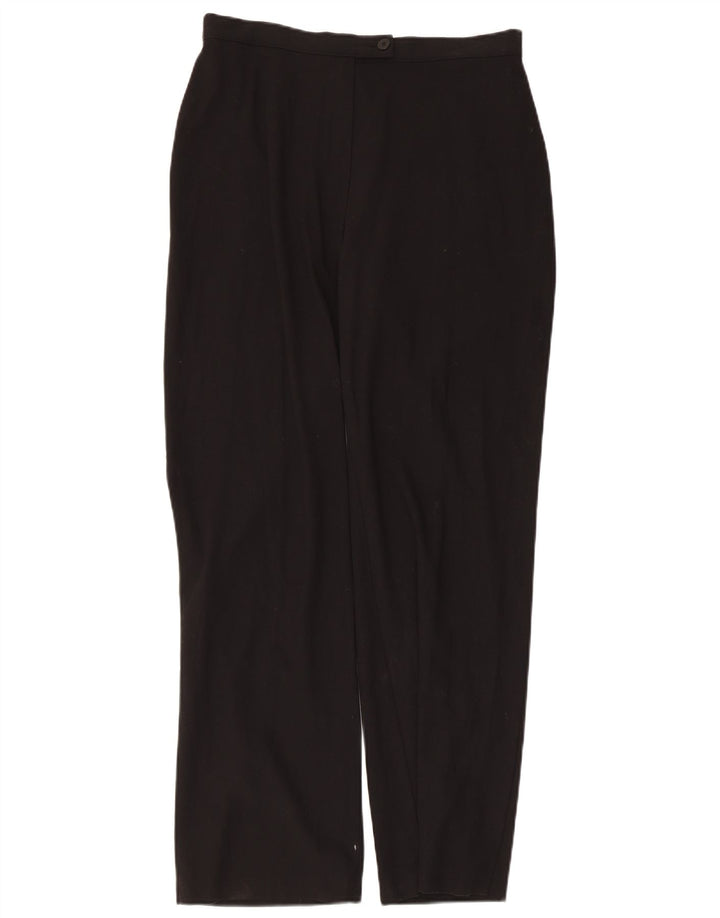 Marks & Spencer Pantalon de costume droit pour femme UK 14 Medium W30 L29 Noir
