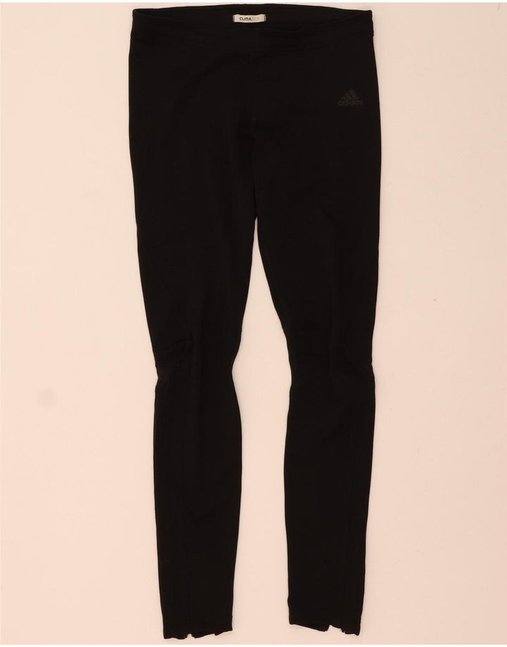 ADIDAS Womens Clima 365 Leggings UK 12 Medium Black Polyester Vintage Adidas and Second-Hand Adidas from Messina Hembry 