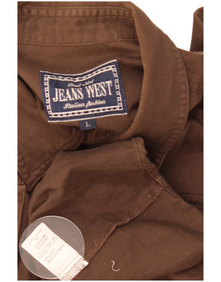 Chemise Homme Vintage Grand Coton Marron