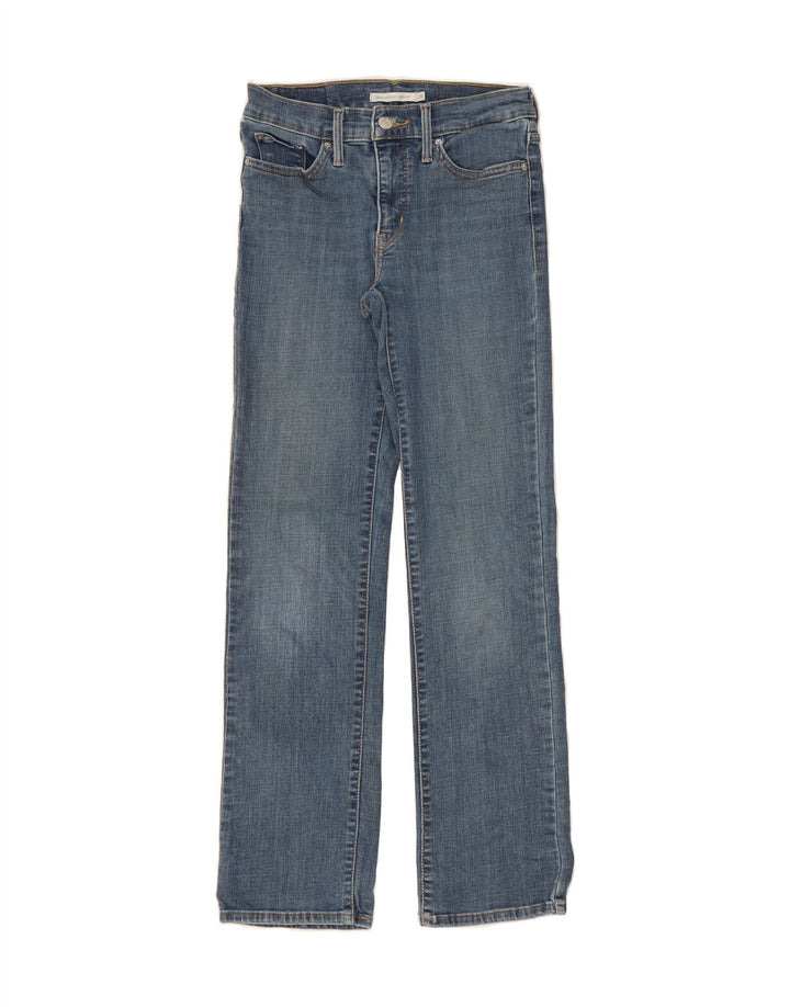 LEVI'S Womens 314 Shaping Straight Jeans W26 L29 Blue Vintage Levi's and Second-Hand Levi's from Messina Hembry 