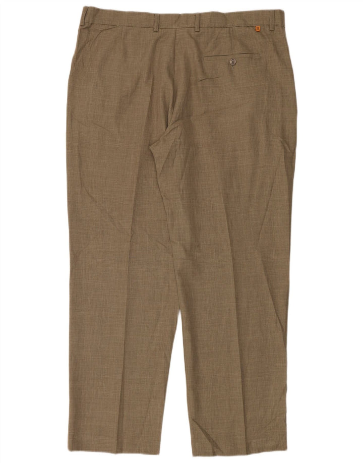 Farah Pantalon décontracté fuselé pour homme W40 L31 Marron Polyester