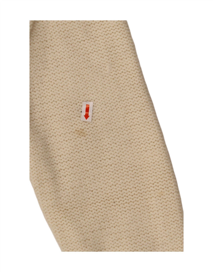 VINTAGE Womens Cardigan Sweater UK 14 Medium Beige