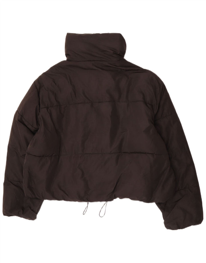Zara Veste matelassée surdimensionnée pour femme UK 18 XL Noir Polyester