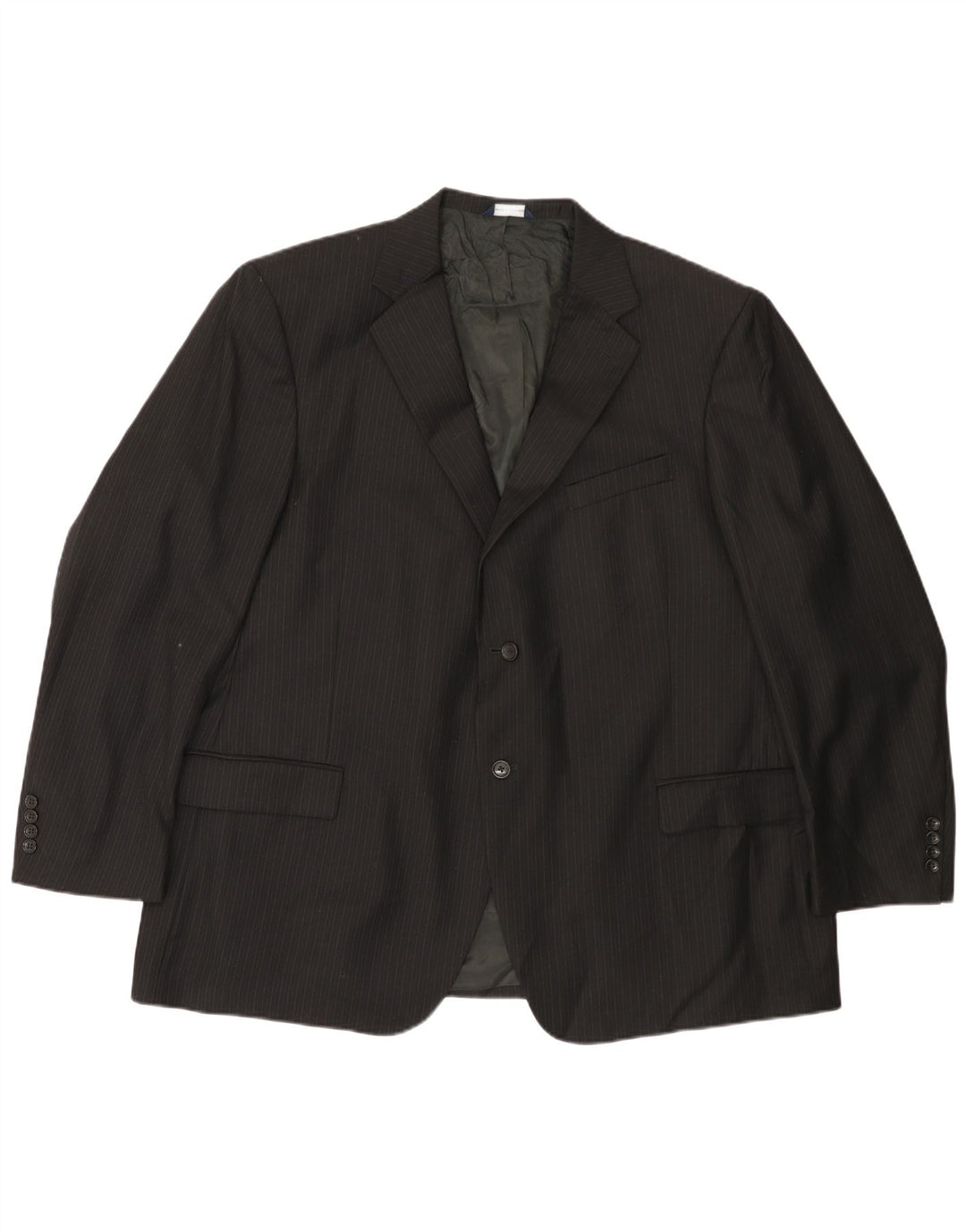 Dockers Veste blazer à 2 boutons pour homme IT 50 en laine à fines rayures noires