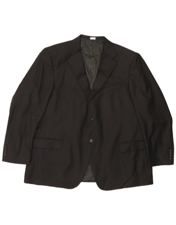 Dockers Veste blazer à 2 boutons pour homme IT 50 en laine à fines rayures noires