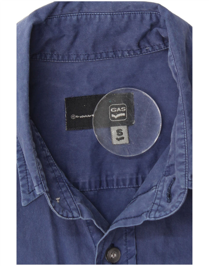 Chemise Homme Gas Small Bleu Marine Coton