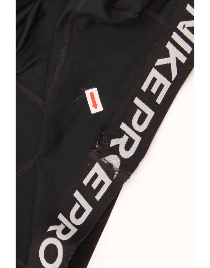 Legging Nike Dri Fit Crop Graphic pour femme UK 8 Small Noir Polyester