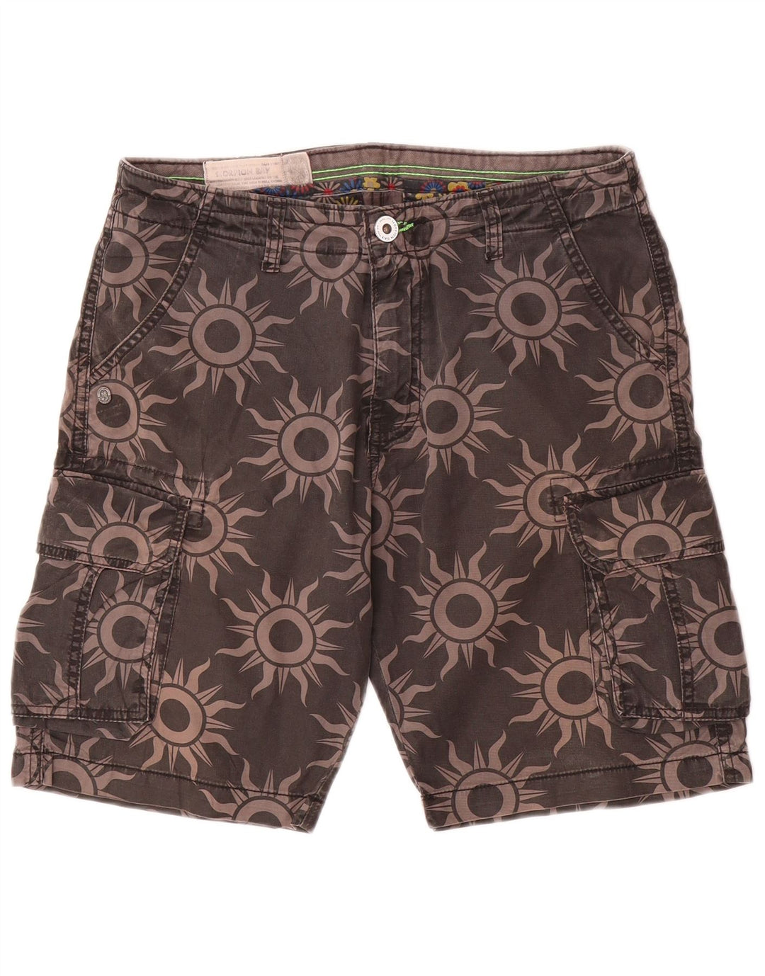 Scorpion Bay Short Cargo Homme W31 Coton Géométrique Gris Moyen