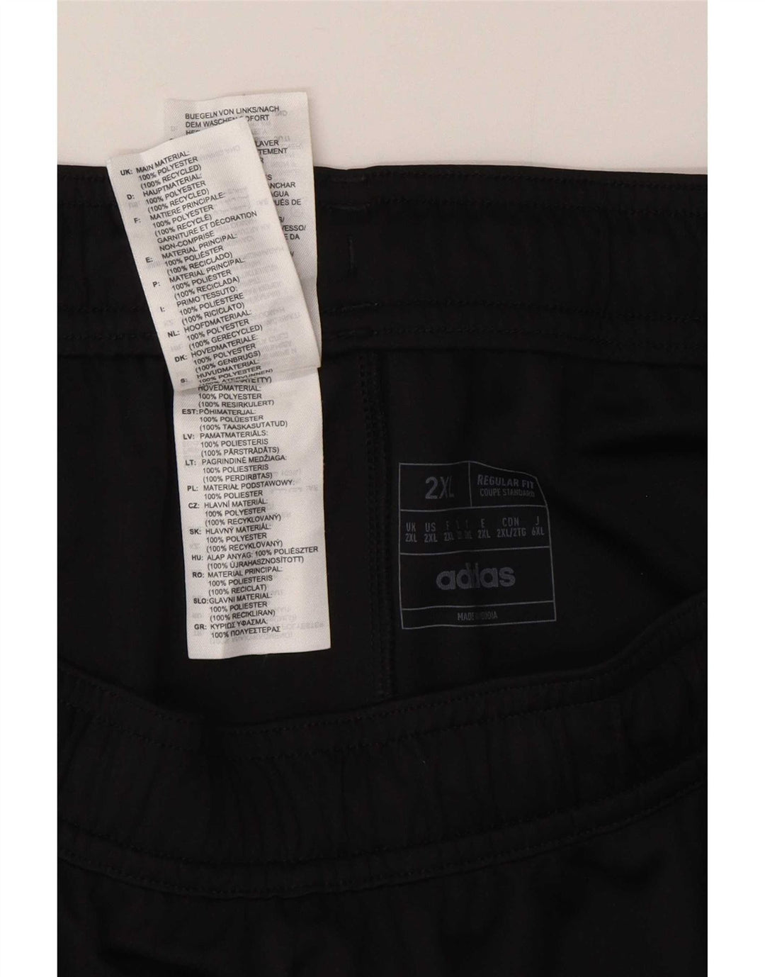 Adidas Short de sport coupe régulière pour homme 2XL Noir Polyester