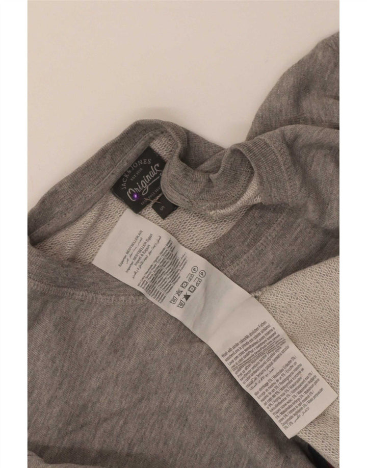 Jack & Jones Sweat-Shirt Graphique Homme Petit Gris Coton