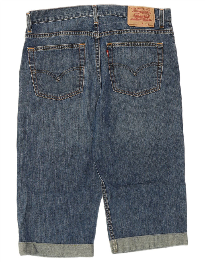 Levi's Short en Jean 607 Regular Femme W34 Large Bleu