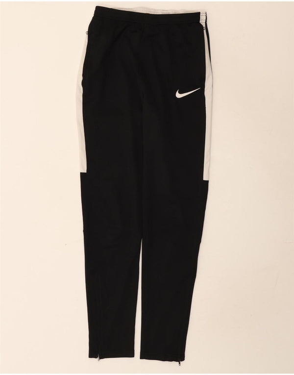 Nike Pantalon de survêtement Dri Fit pour homme Taille S en polyester color block noir