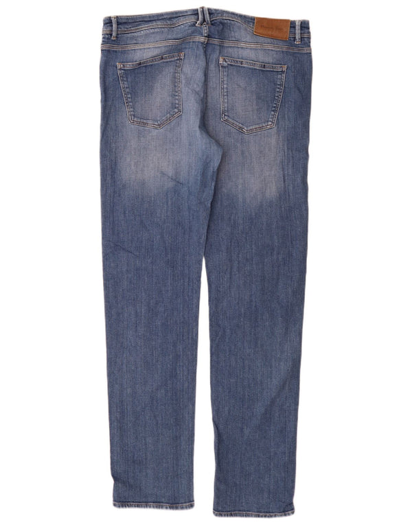 Massimo Dutti Jean droit coupe décontractée pour homme EU 46 XL W36 L34 Bleu