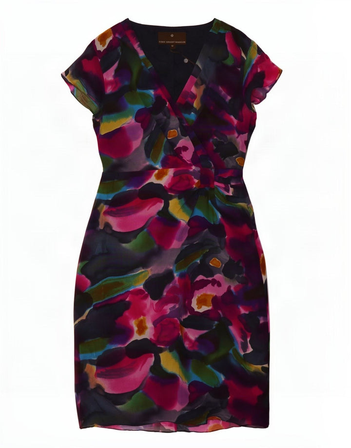 Fenn Wright Manson Robe fourreau pour femme UK 10 Small Multicolore Tie Dye