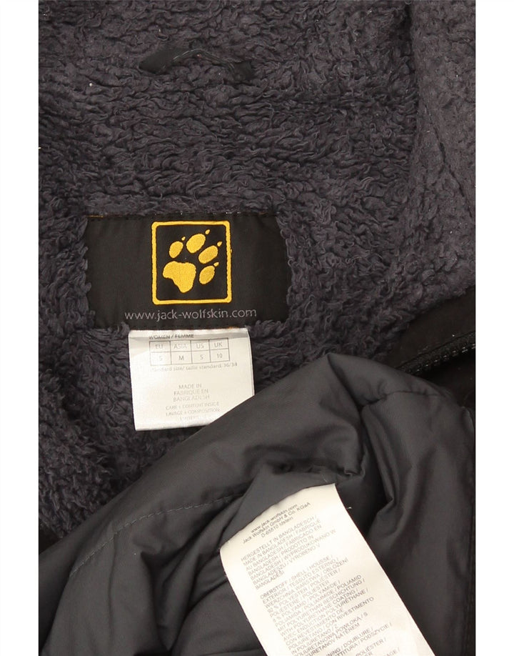 Jack Wolfskin Manteau coupe-vent pour femme UK 10 Petit Noir Polyester