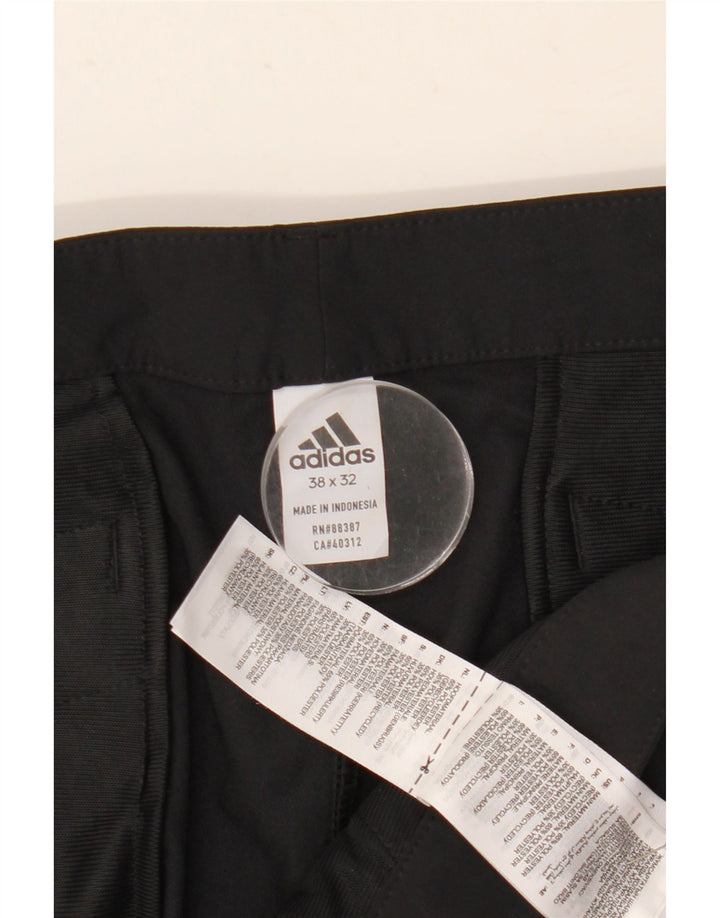 Adidas Pantalon Chino Slim Homme W38 L32 Noir Polyester