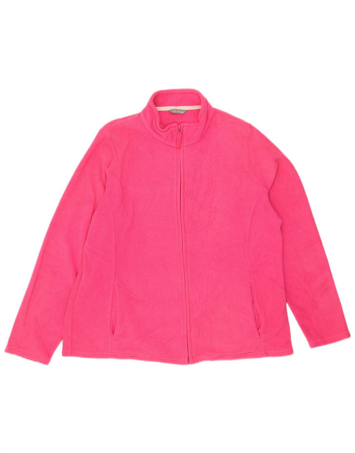 Marks & Spencer Veste polaire pour femme UK 20 2XL Rose Polyester
