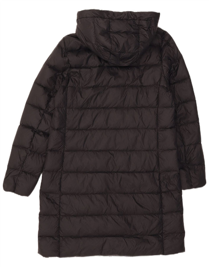Marks & Spencer Manteau rembourré à capuche pour femme UK 12 Medium Noir Polyamide